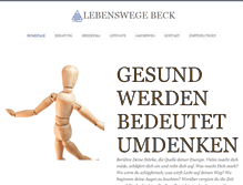 Tablet Screenshot of lebenswegebeck.at
